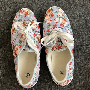 Floral sneakers